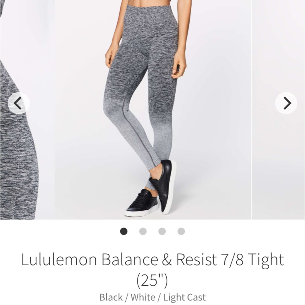 NWOT!! Lululemon Balance and Resist 7/8 Tight